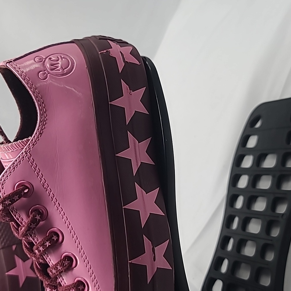 Converse Ctas Miley Cyrus  Patent Pink Dark Burgundy - Picture 3 of 8